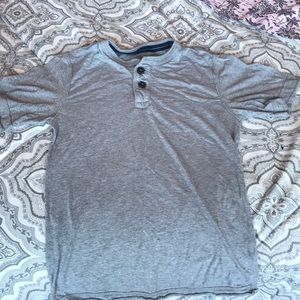Gray Button up t-shirt